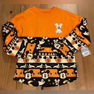 NWT Disney Halloween Mickey Mouse Little Boo Orange, Black Sweatshirt Size XS 4T